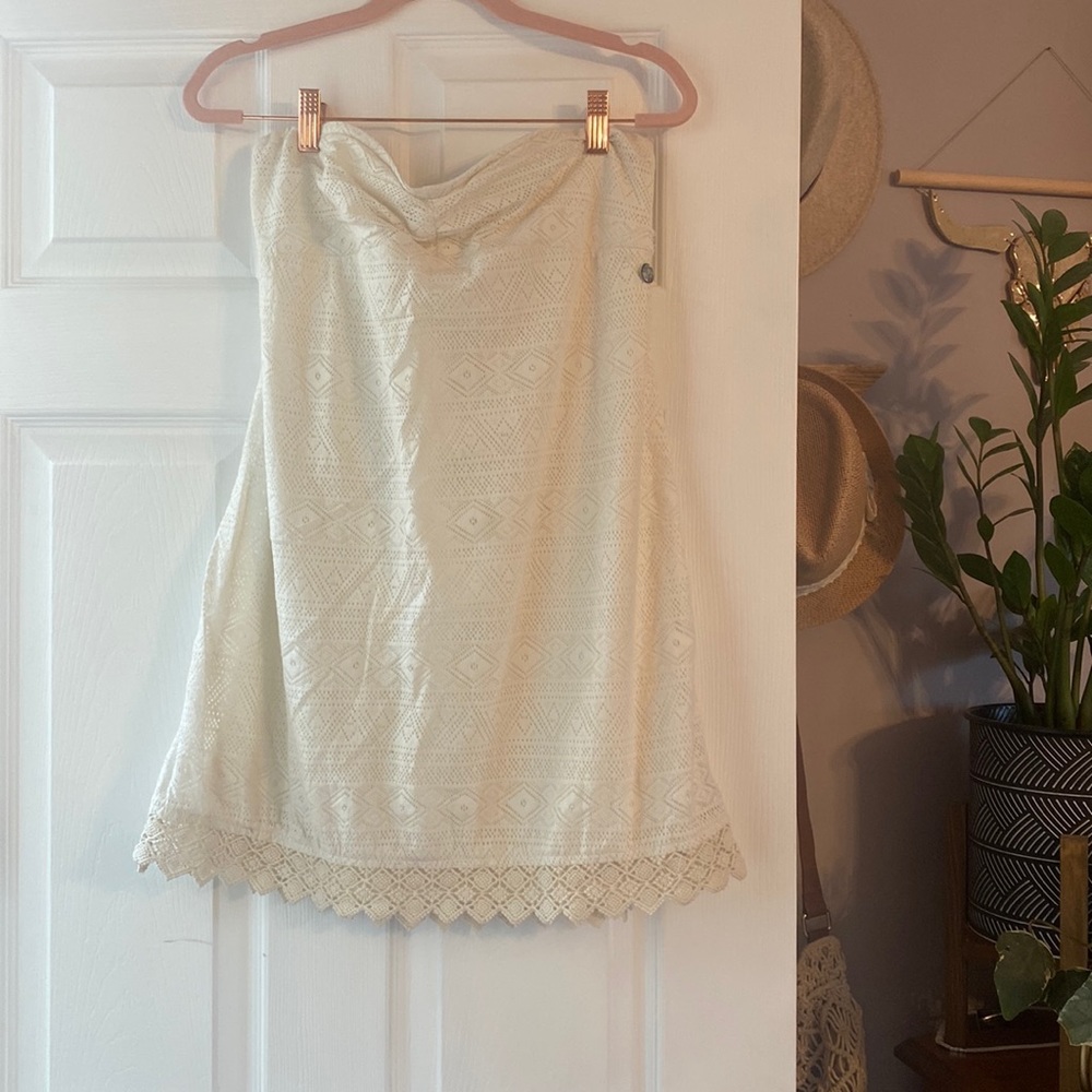 Strapless summer dress